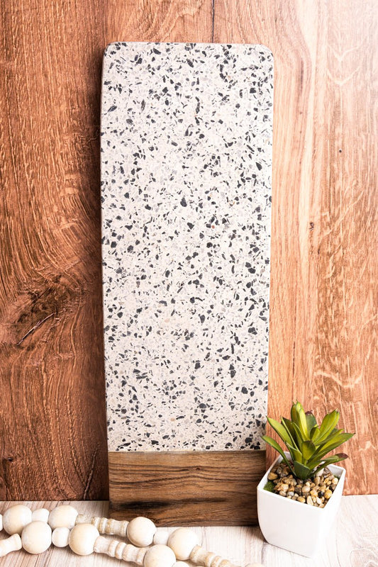 6 x 16 Matteo Marble and Wood Serving Board